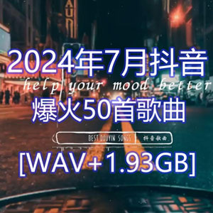 盘点2024年7月抖音最火的50首歌曲每一首都上头又好听,你最喜欢哪一首 [1.93GB]