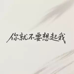你就不要想起我
