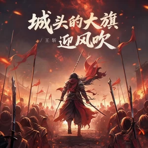 城头的大旗迎风吹