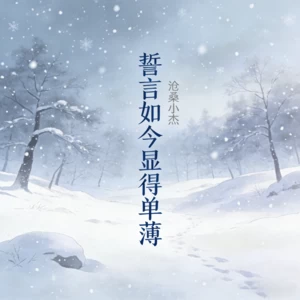 誓言如今显得单薄 (风吹雪花片片落)