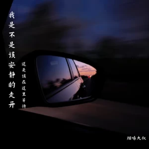 我是不是该安静的走开(还是该在这里等待)