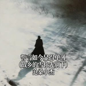 誓言如今显得单薄 (故乡的雪你先别下)