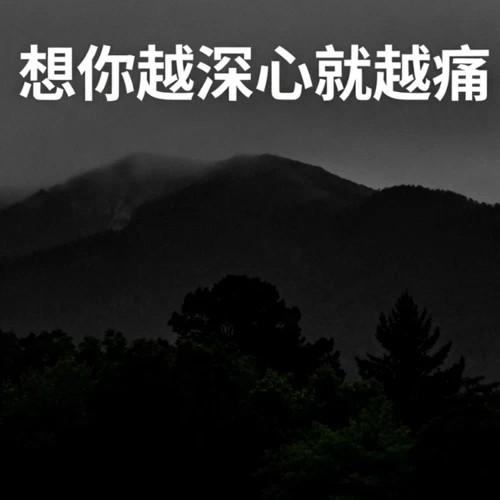 想你越深心就越痛